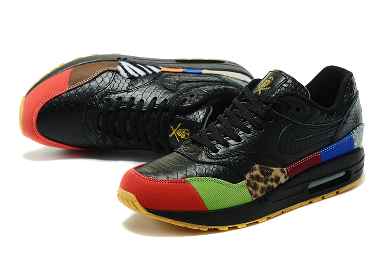 Nike Air Max 1 Air Max Day Black Yellow Red Shoes For Women